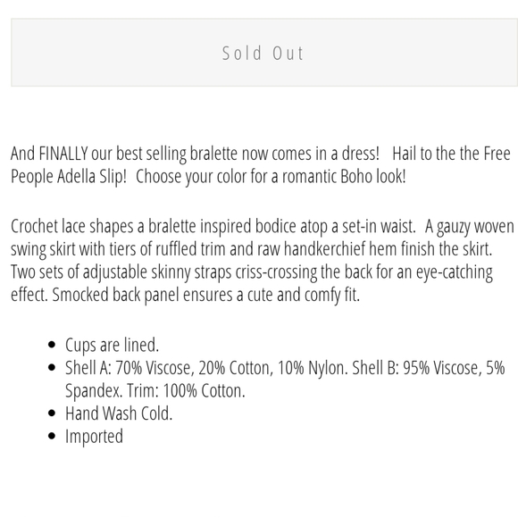 Free People Adella Slip Dress - Picture 6 of 6